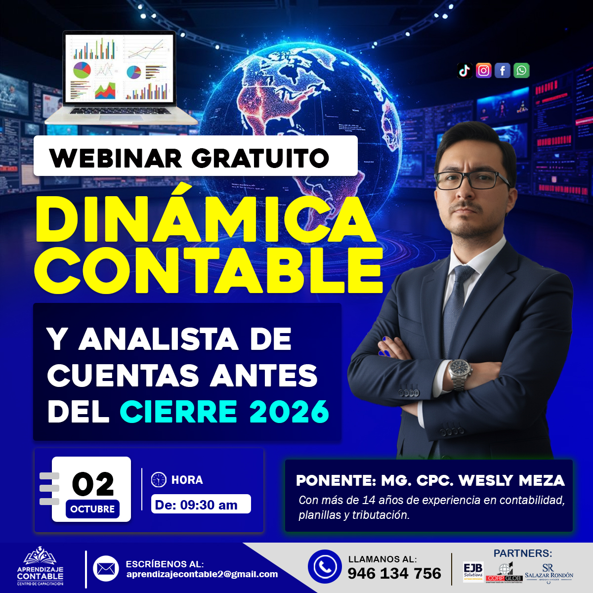 Webinar DINÁMICA CONTABLE Y ANALISTA DE CUENTAS ANTES DEL CIERRE 2026